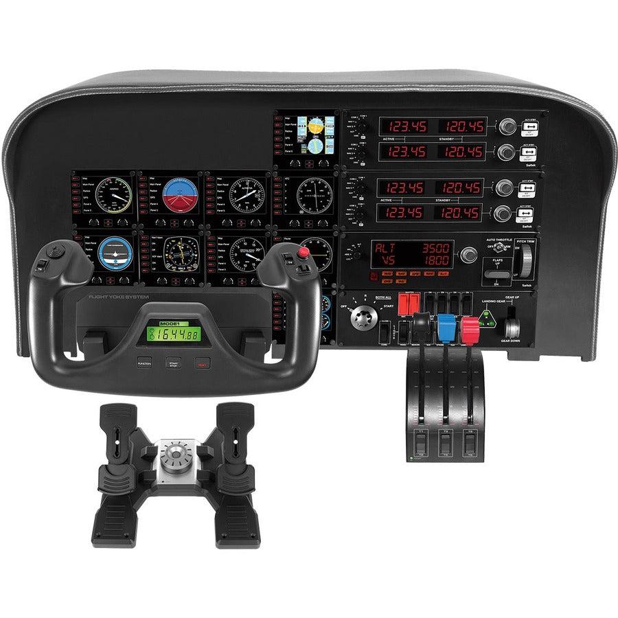 Saitek Flight Rudder Pedals Professional Simulation Rudder Pedals with Toe Brake 945-000024