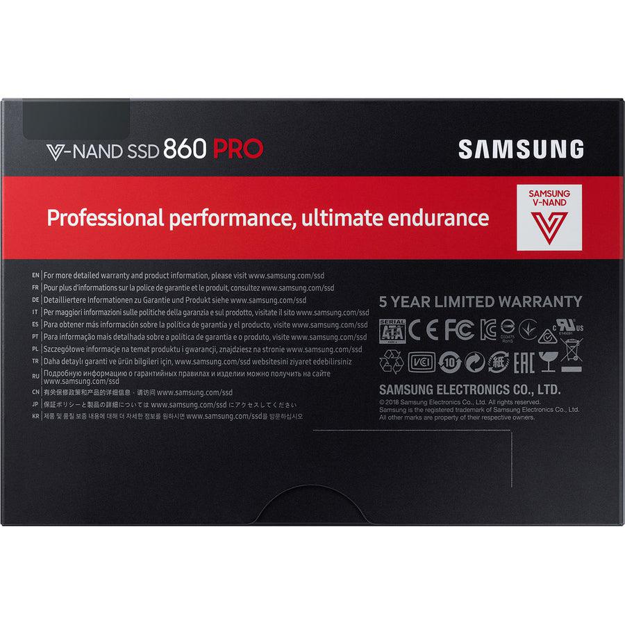 Samsung 860 PRO MZ-76P512E 512 GB Solid State Drive - 2.5 Internal - SATA (SATA/600)"