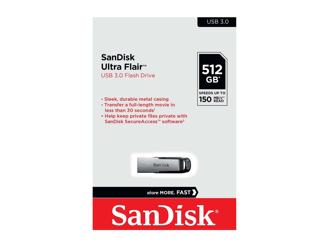 Sandisk 64Gb Ultra Flair Cz73 Usb 3.0 Flash Drive, Speed Up To 150Mb/S (Sdcz73-064G-G46 )