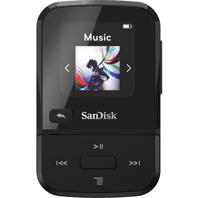Sandisk Clip Sport Go 16 Gb Flash Mp3 Player - Black