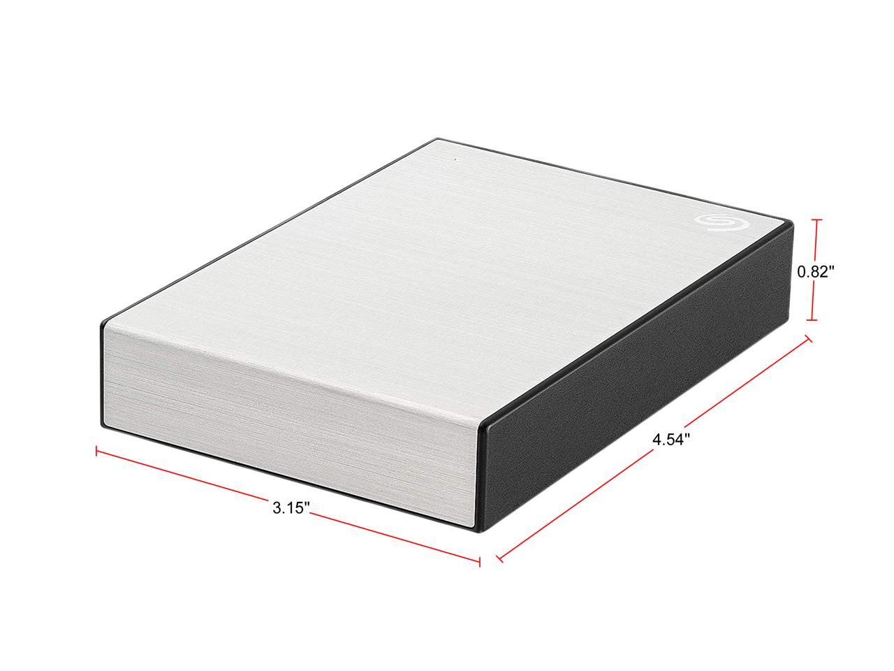 Seagate 5Tb Backup Plus Portable External Hard Drive Usb 3.0 Sthp5000401 Silver + 1Yr Mylio Create + 2Mo Adobe Cc Photography
