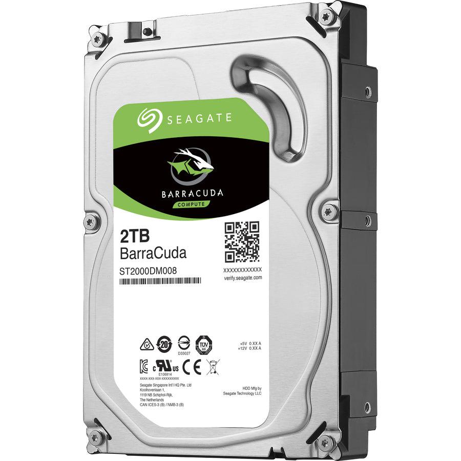 Seagate BarraCuda ST2000DM008 2TB Desktop Hard Drive - SATA 6Gb/s 256MB Cache