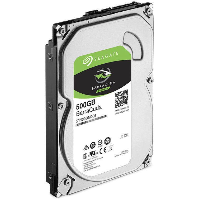 Seagate BarraCuda ST500DM009 500 GB Hard Drive - 3.5 Internal - SATA (SATA/600)"