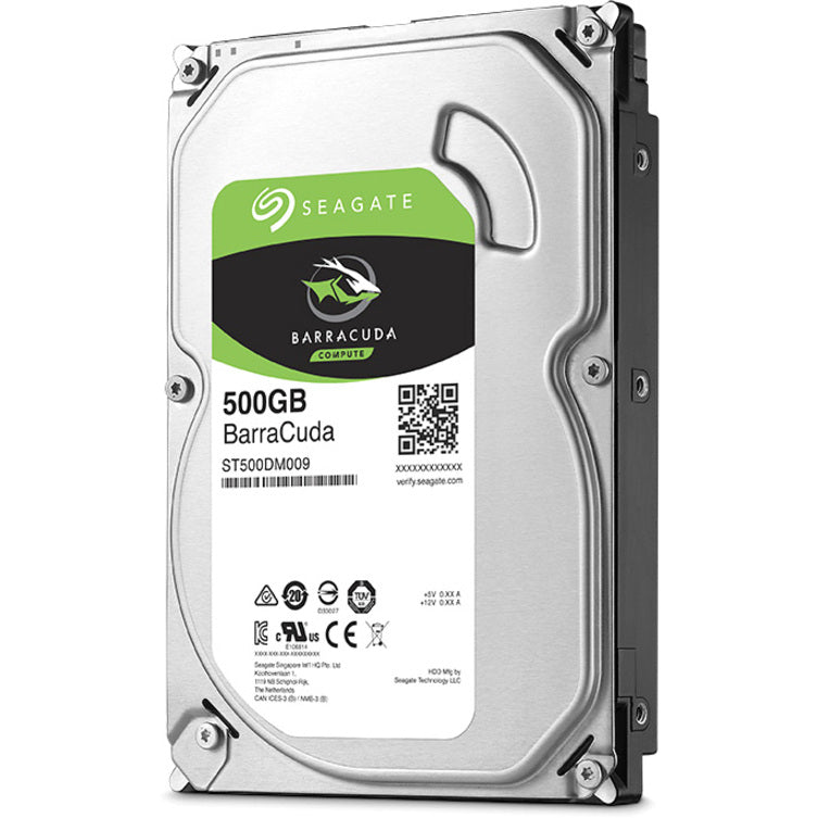 Seagate BarraCuda ST500DM009 500 GB Hard Drive - 3.5 Internal - SATA (SATA/600)"