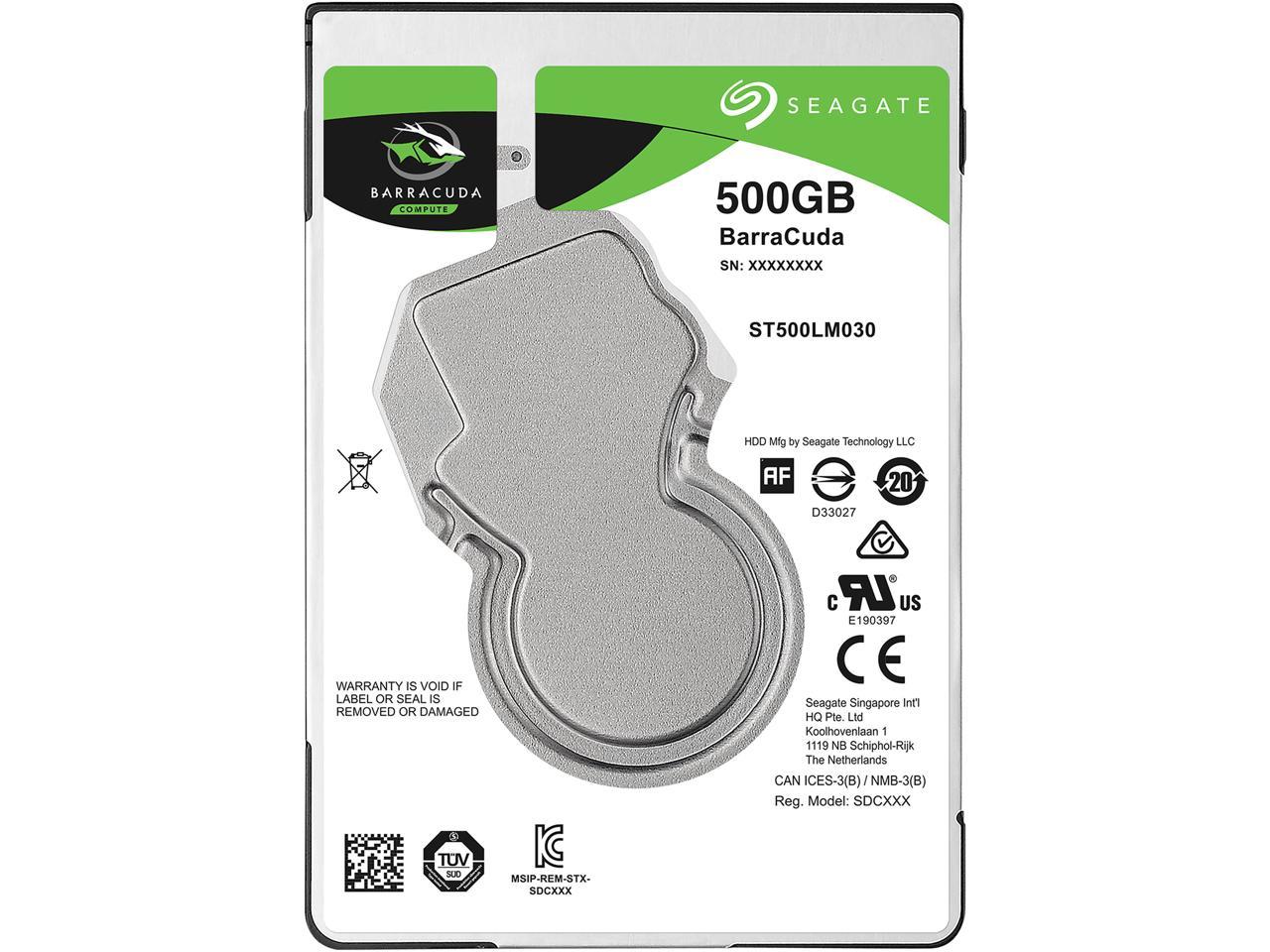Seagate Barracuda ST500LM030 500GB Laptop Hard Drive - SATA 6Gb/s 7mm