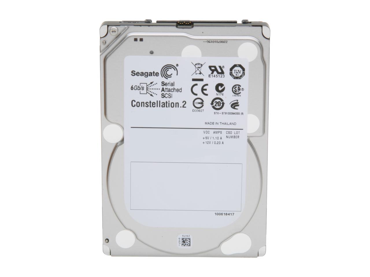 Seagate Constellation.2 St9500620Ss 500Gb 7200 Rpm 64Mb Cache Sas 6Gb/S 2.5" Internal Enterprise-Class Hard Drive Bare Drive