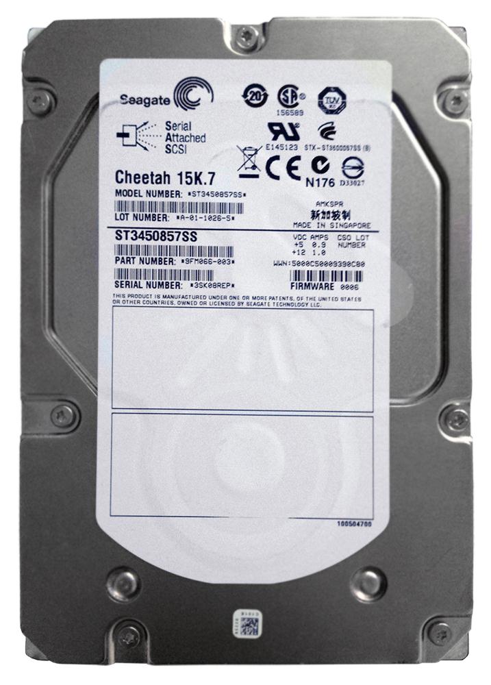 Seagate-IMSourcing Cheetah 15K.7 450 GB Hard Drive - 3.5 Internal - SAS (6Gb/s SAS)" 9FM066-003