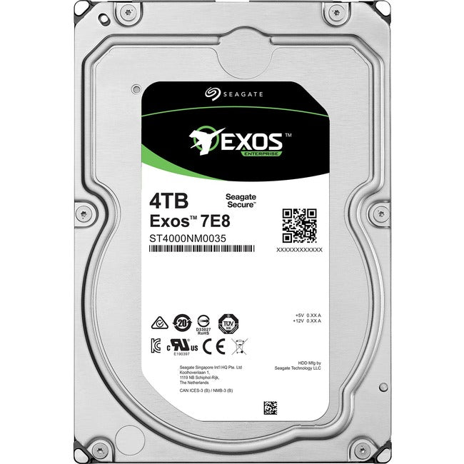 Seagate-IMSourcing Exos 7E8 ST4000NM0035 4 TB Hard Drive - 3.5 Internal - SATA (SATA/600)" 1V4107-005