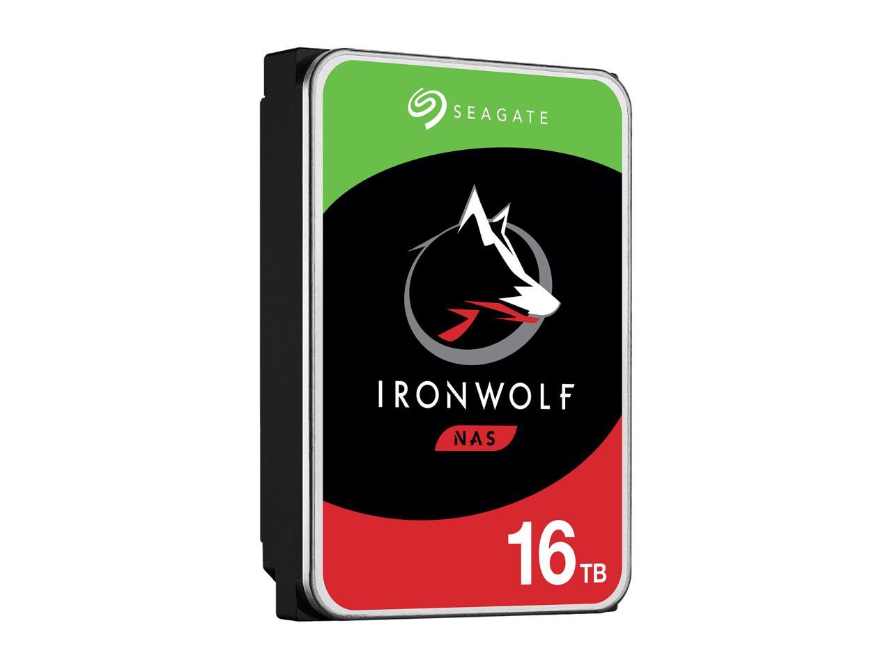 Seagate-IMSourcing IronWolf ST16000VN001 16 TB Hard Drive - 3.5 Internal - SATA (SATA/600) - Conventional Magnetic Recording (CMR) Method"