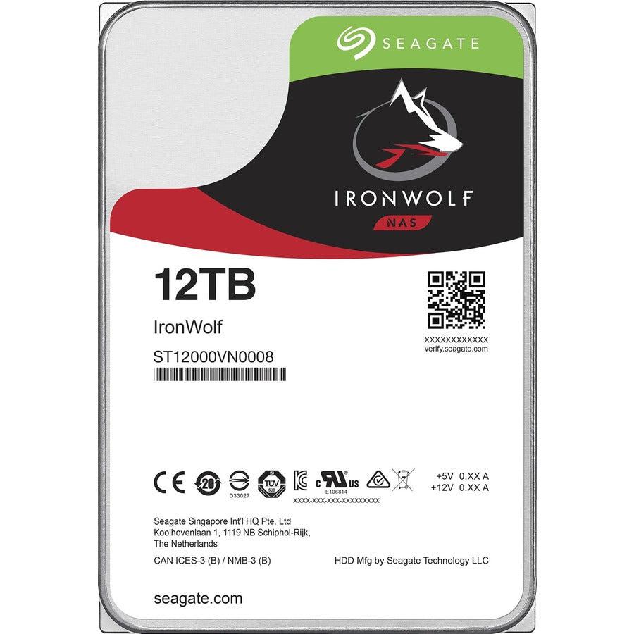 Seagate IronWolf 12TB NAS Hard Drive - 24/7 Enterprise SATA HDD | Tecisoft ST12000VN0008