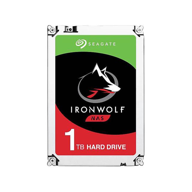 Seagate IronWolf ST1000VN002 1 TB Hard Drive - 3.5 Internal - SATA (SATA/600) - Conventional Magnetic Recording (CMR) Method"