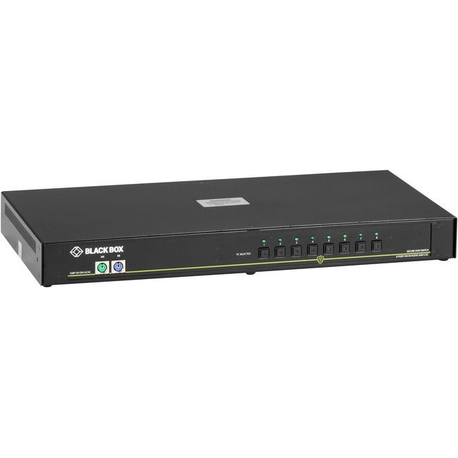 Secure 8-Port KVM Switch - DVI-I CAC Card Reader USB Audio | TecISoft SS8P-SH-DVI-UCAC