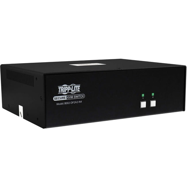 Secure DisplayPort KVM Switch 2-Port - NIAP PP4.0 Government Grade Security | TecISoft B002-DP2A2-N4