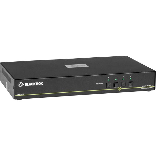Secure KM Switch NIAP 3.0 Certified - 4-Port USB Audio | BLACK BOX SS4P-KM-U