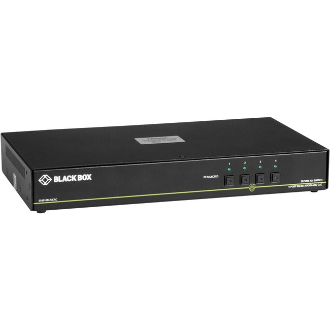 Secure KM Switch NIAP 3.0 Certified - USB Audio CAC Enterprise | BLACK BOX SS4P-KM-UCAC