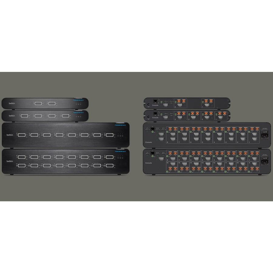 Secure KVM Switch - 4-Port NIAP Certified Enterprise Security | Belkin F1DN104KVM-UNN4