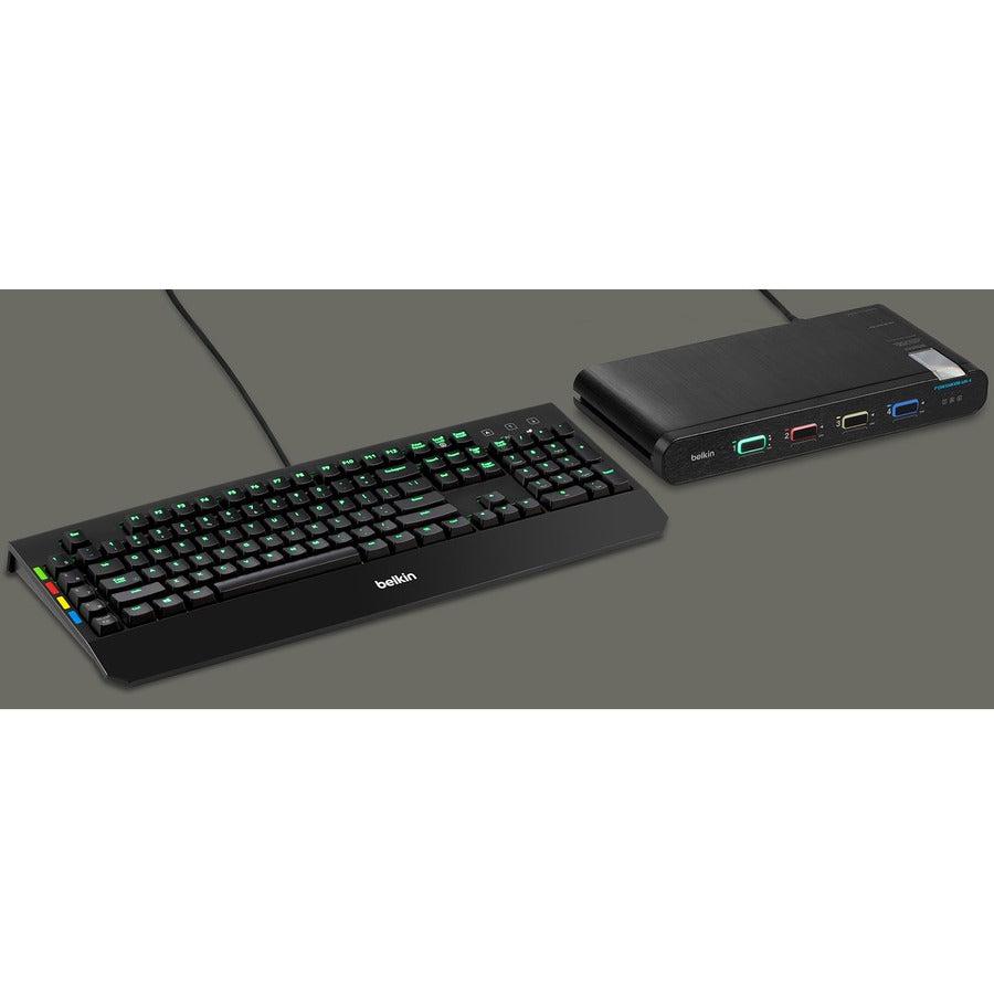 Secure KVM Switch - 4-Port NIAP Certified Enterprise Security | Belkin F1DN104KVM-UNN4