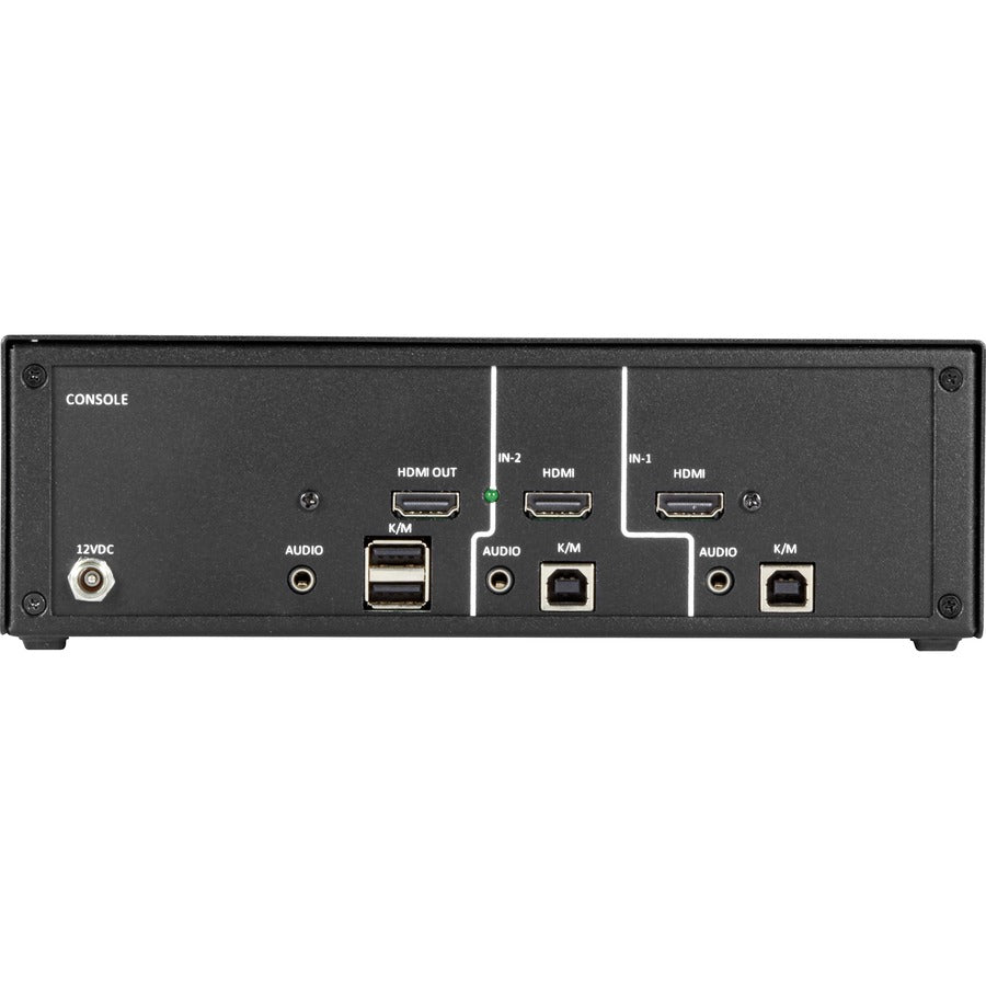 Secure KVM Switch - NIAP 3.0 Certified 2-Port HDMI 4K60 | BLACK BOX CORPORATION SS2P-SH-HDMI-U