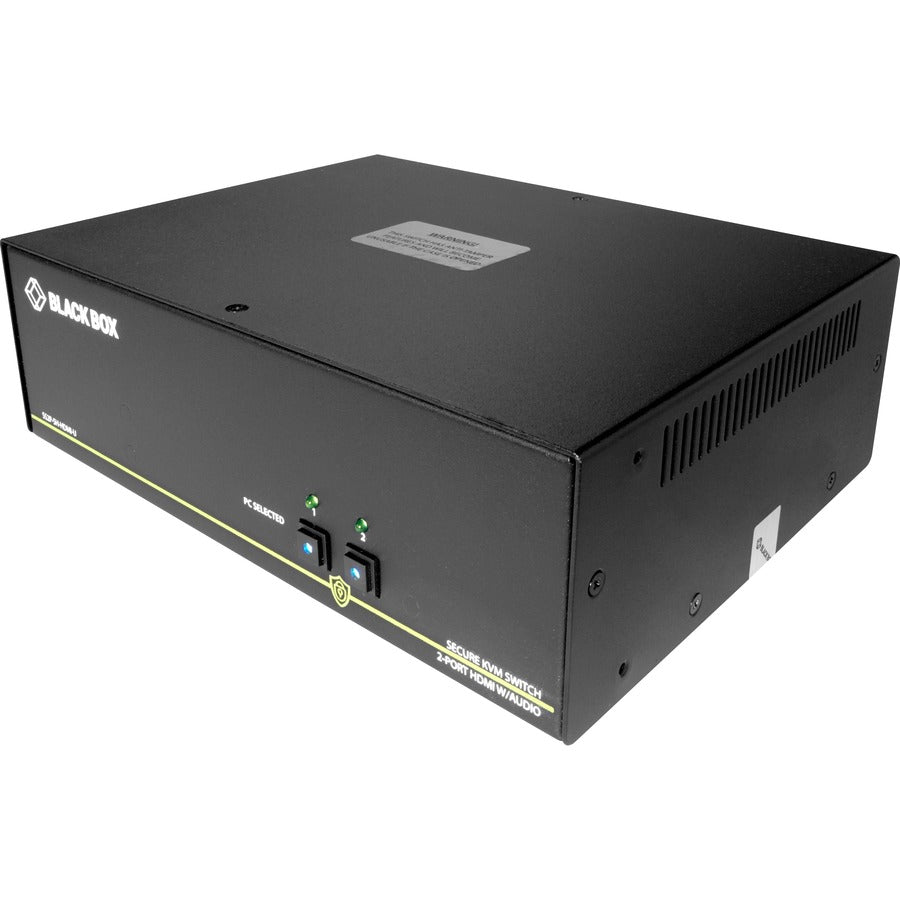 Secure KVM Switch - NIAP 3.0 Certified 2-Port HDMI 4K60 | BLACK BOX CORPORATION SS2P-SH-HDMI-U