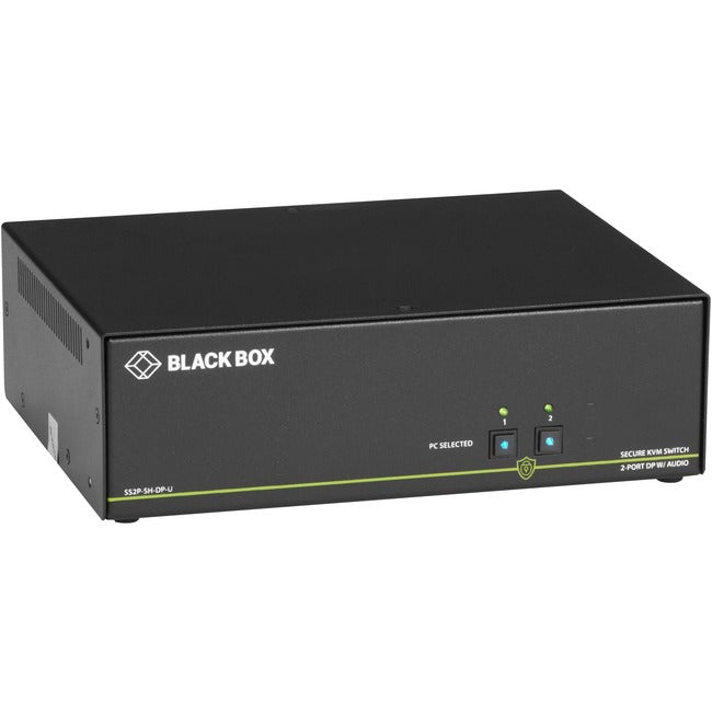 Secure KVM Switch NIAP 3.0 Certified - DisplayPort 4K Security | BLACK BOX SS2P-SH-DP-U