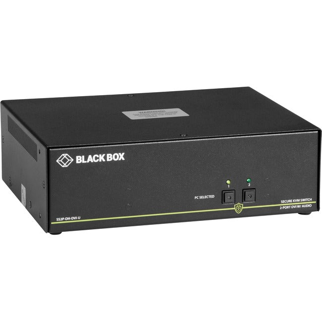 Secure KVM Switch NIAP 3.0 Certified Dual-Monitor DVI-I PS2 USB - Enterprise Security | BLACK BOX SS2P-DH-DVI-U