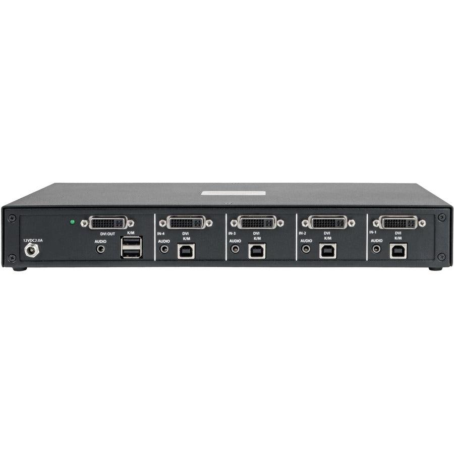 Secure KVM Switch - NIAP Certified 4-Port DVI Audio | Tripp Lite B002-DV1A4