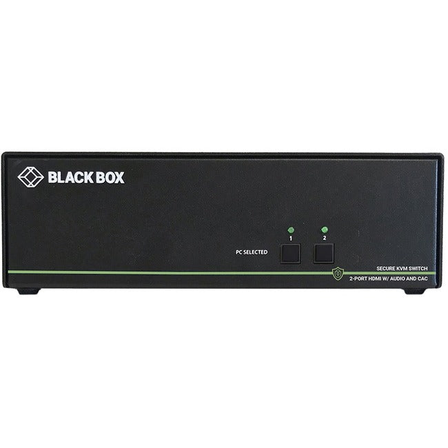 Secure Single-Monitor KVM Switch - NIAP 3.0 Certified HDMI 4K60 CAC | BLACK BOX SS2P-SH-HDMI-UCAC