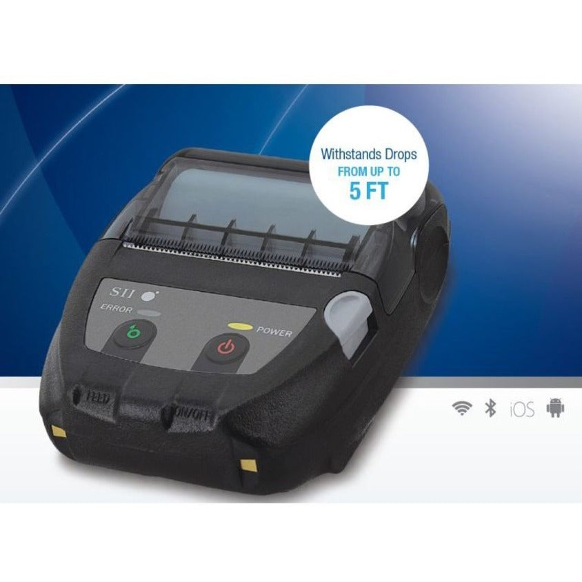 Seiko MP-B20 Rugged Bluetooth Mobile Thermal Printer Kit MP-B20-B02JK1-74