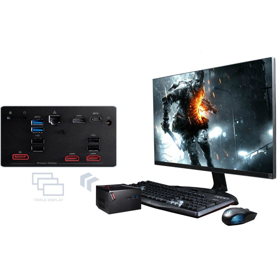 Shuttle XPC nano Gaming Barebone System - Small Form Factor - Intel Core i7 7th Gen i7-7700HQ DKA1GH7BB