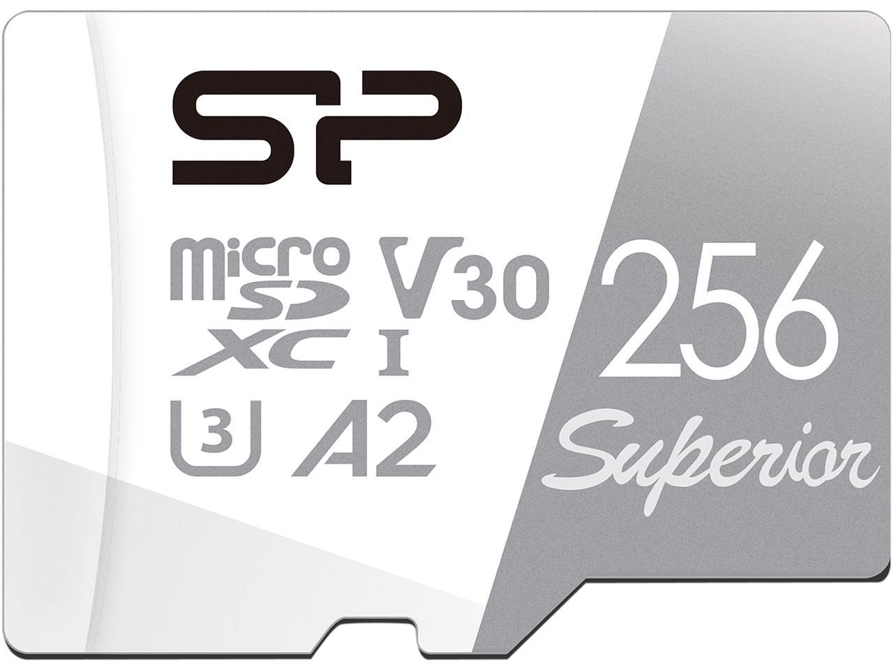 Silicon Power 128Gb Superior Microsdxc Uhs-I (U3), V30 4K A2 Memory Card With Adapter (Su128Gbstxda2V20Ab)