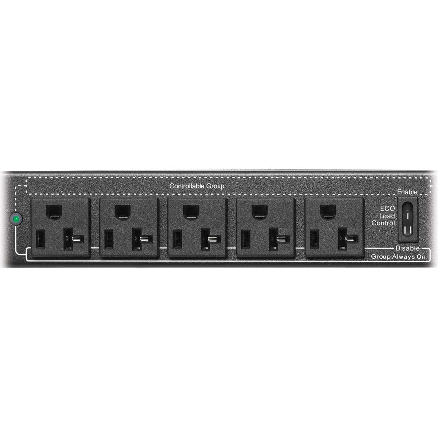 Single-Phase Hot-Swap PDU - 6x NEMA 5-20R Rack Mount Power | TecISoft PDUB201U