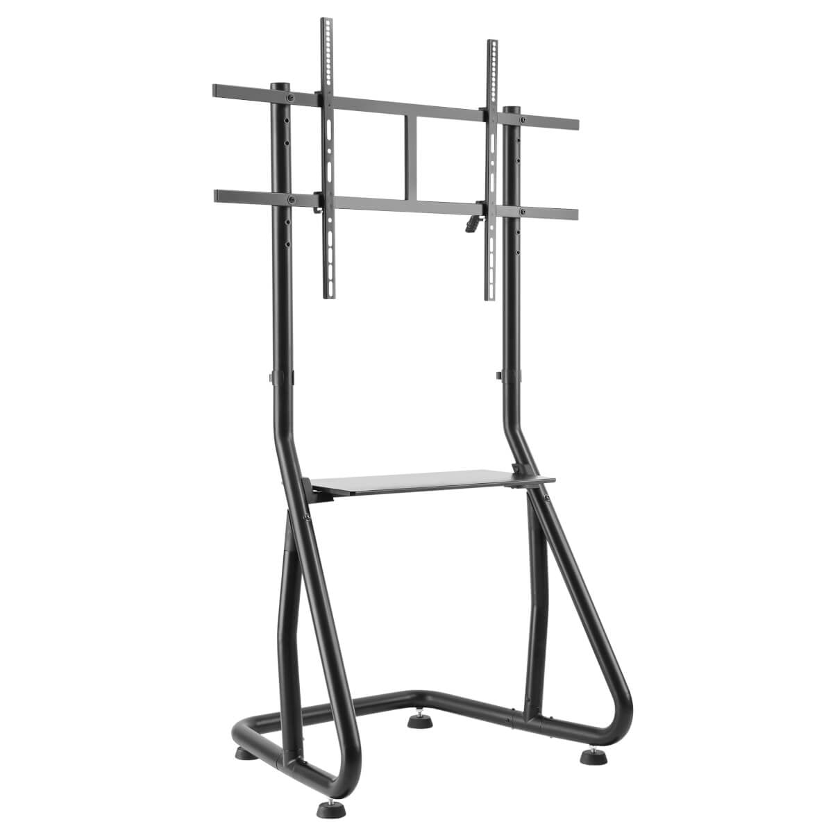 Single-Screen Rolling Cart Mobile Display Stand - Heavy-Duty Landscape | TecISoft DMCS60105HDS