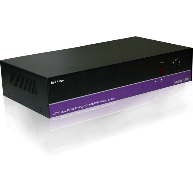 Smartavi Dvnet-4Duo, 4X2 Dvi-D, Usb 2.0, Audio Switch. Includes: [Dvn-4Duo & (Ps5Vdc4A)]