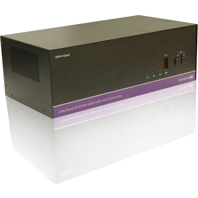 Smartavi Dvnet-4Quad,4X4 Dvi-D,Usb 2.0,Audio Switch.Includes: [Dvn-4Quad & (Ps5Vdc4A)]