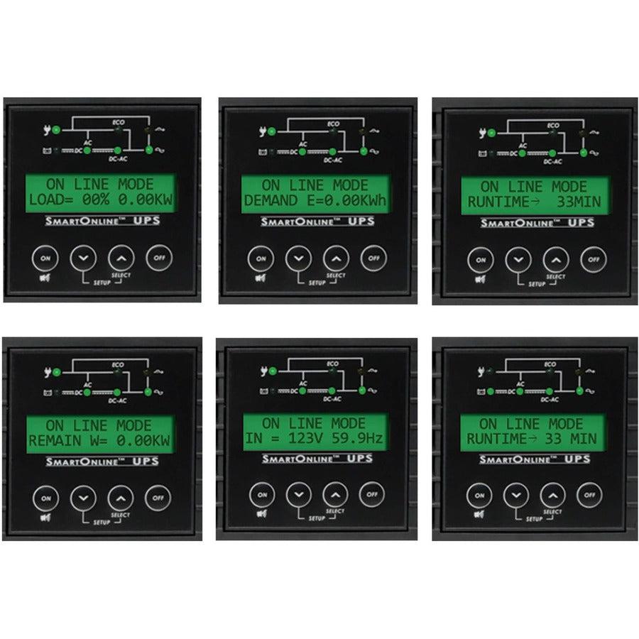 SmartOnline 3000VA 2700W 120V Double-Conversion UPS SU3000RTXLCD2U
