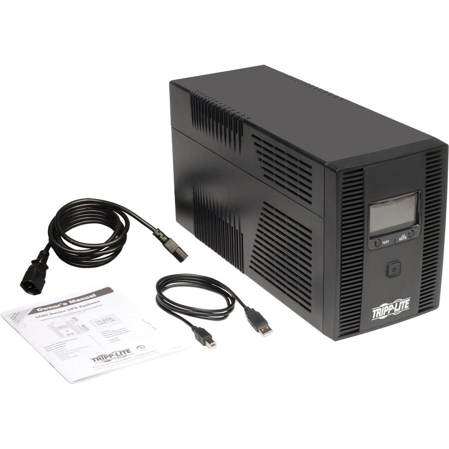 SmartPro 230V 1.5kVA 900W Line-Interactive UPS, Tower, LCD, USB, 8 Outlets SMX1500LCDT