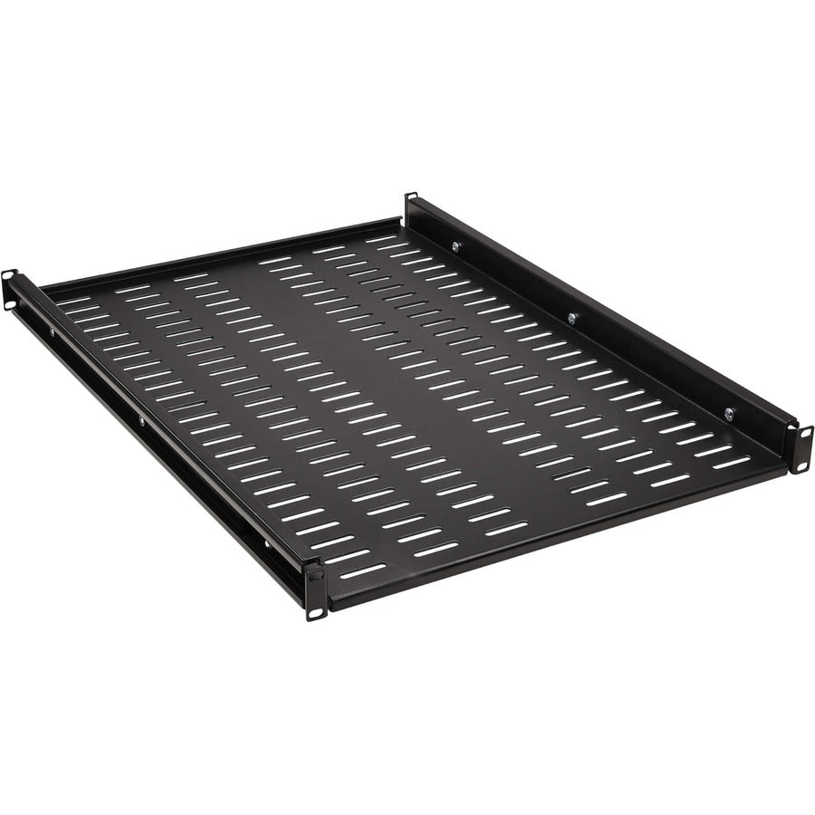 SmartRack Adjustable-Deep Steel Rack Shelf - 1U, Vented, 250 lb. Capacity SRSHELF4PHDVENT