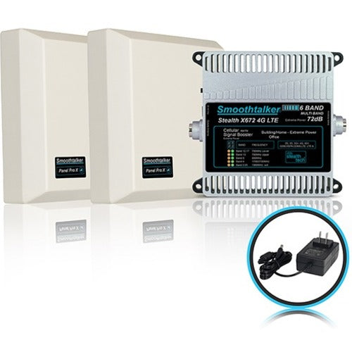 Smoothtalker Stealth X6 72dB 6-Band 3G 4G LTE Cellular Booster Kit BBUX672GP