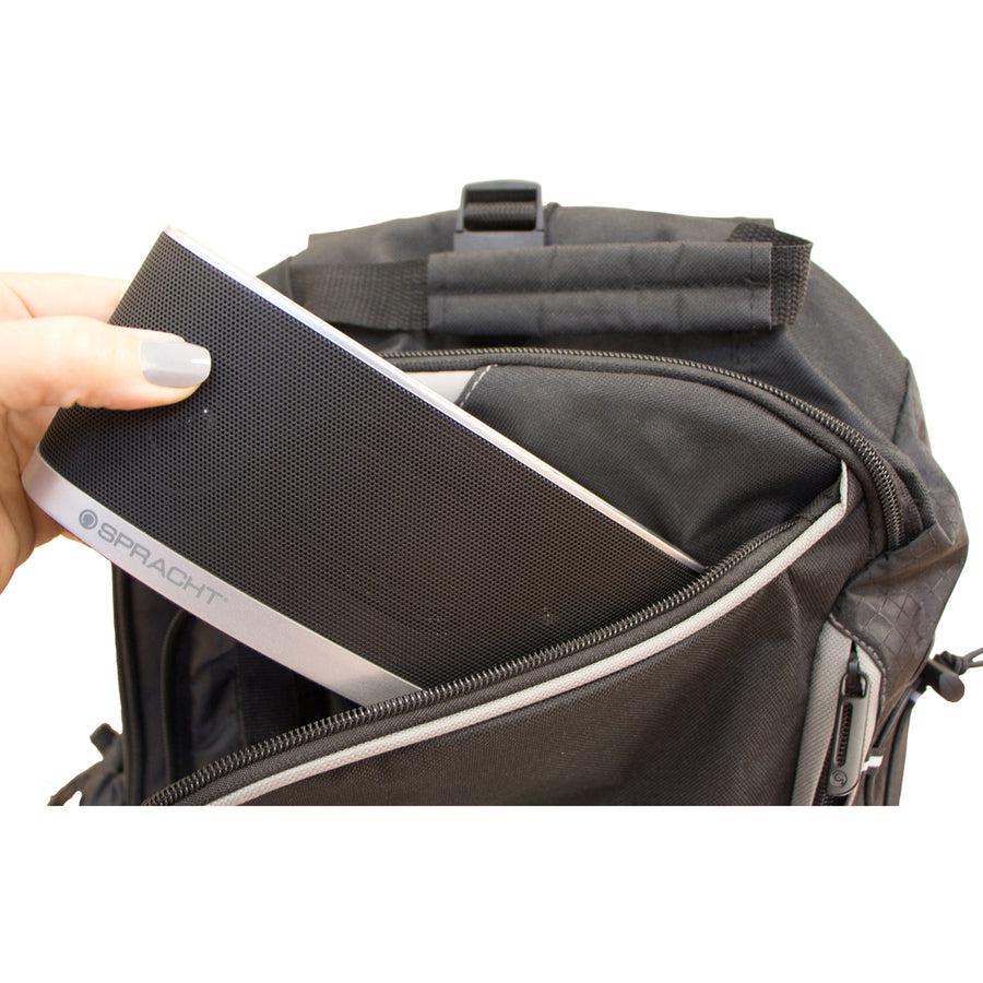 Spracht Blunote2.0 Portable Bluetooth Speaker System - 10 W RMS - Silver WS-4015