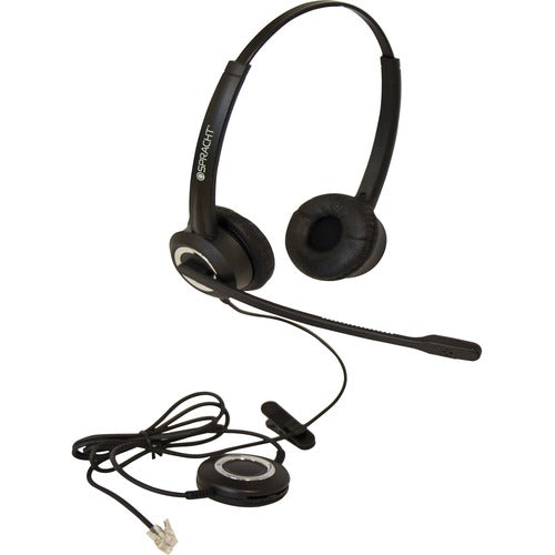 Spracht ZUM ZUMRJ9B Noise Canceling Stereo Headset - RJ9 Wired Binaural | Spracht
