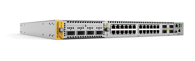 Stackable Multi-Gigabit Layer 3+ Switch - Enterprise Network Infrastructure | Allied Telesis AT-X950-28XTQM-B01