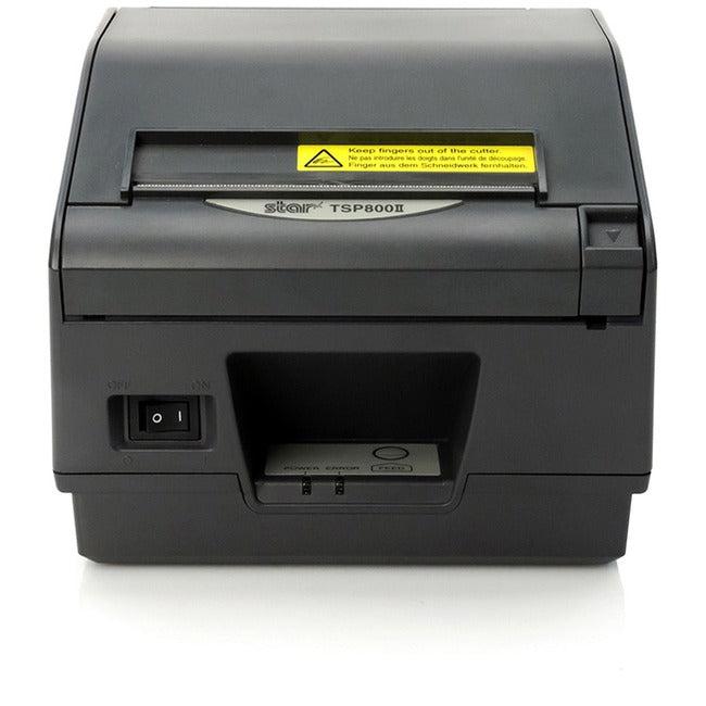 Star Micronics TSP800II Thermal Receipt and Label Printer, Serial - Cutter, External Power Supply Needed, Putty 39443800