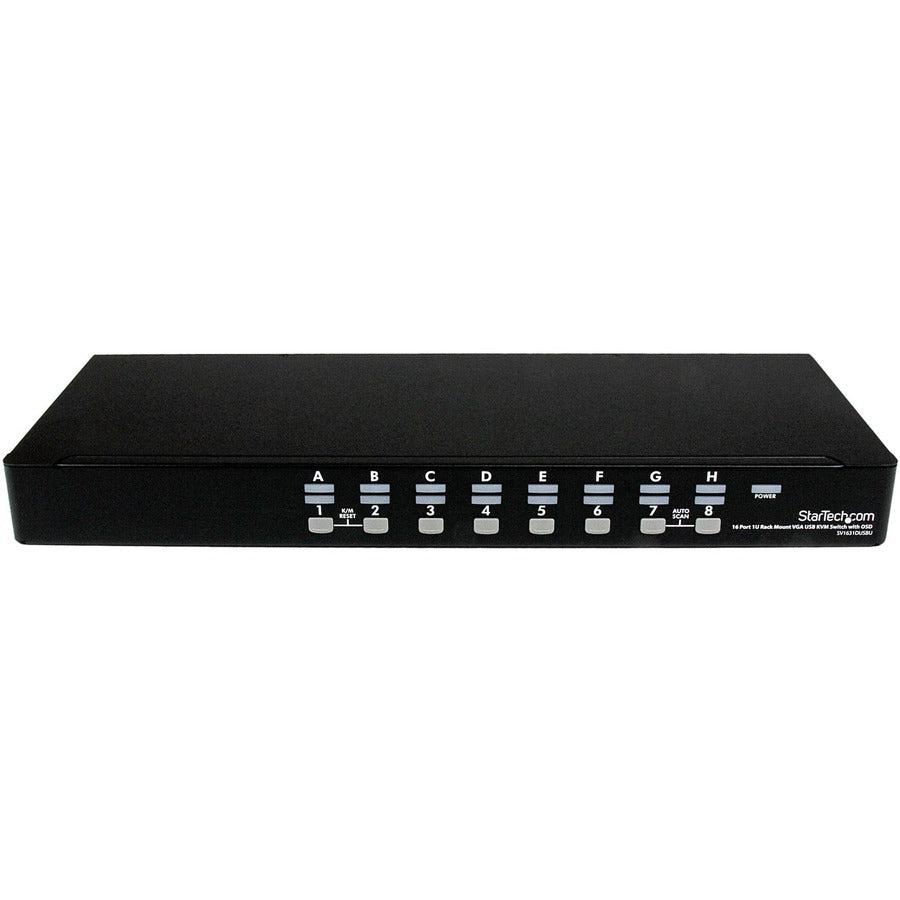 StarTech SV1631DUSBU 16 Port USB KVM Switch - Rackmount Server Management | TecISoft