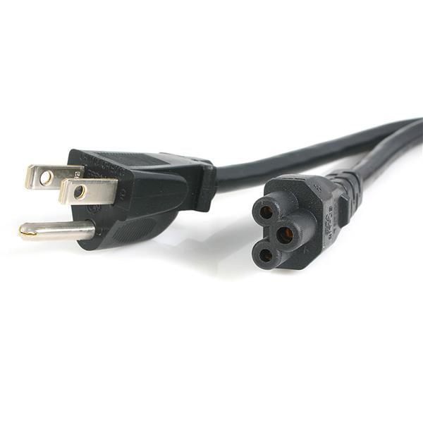 Startech.Com 10 Ft Standard Laptop Power Cord - Nema 5-15P To C5