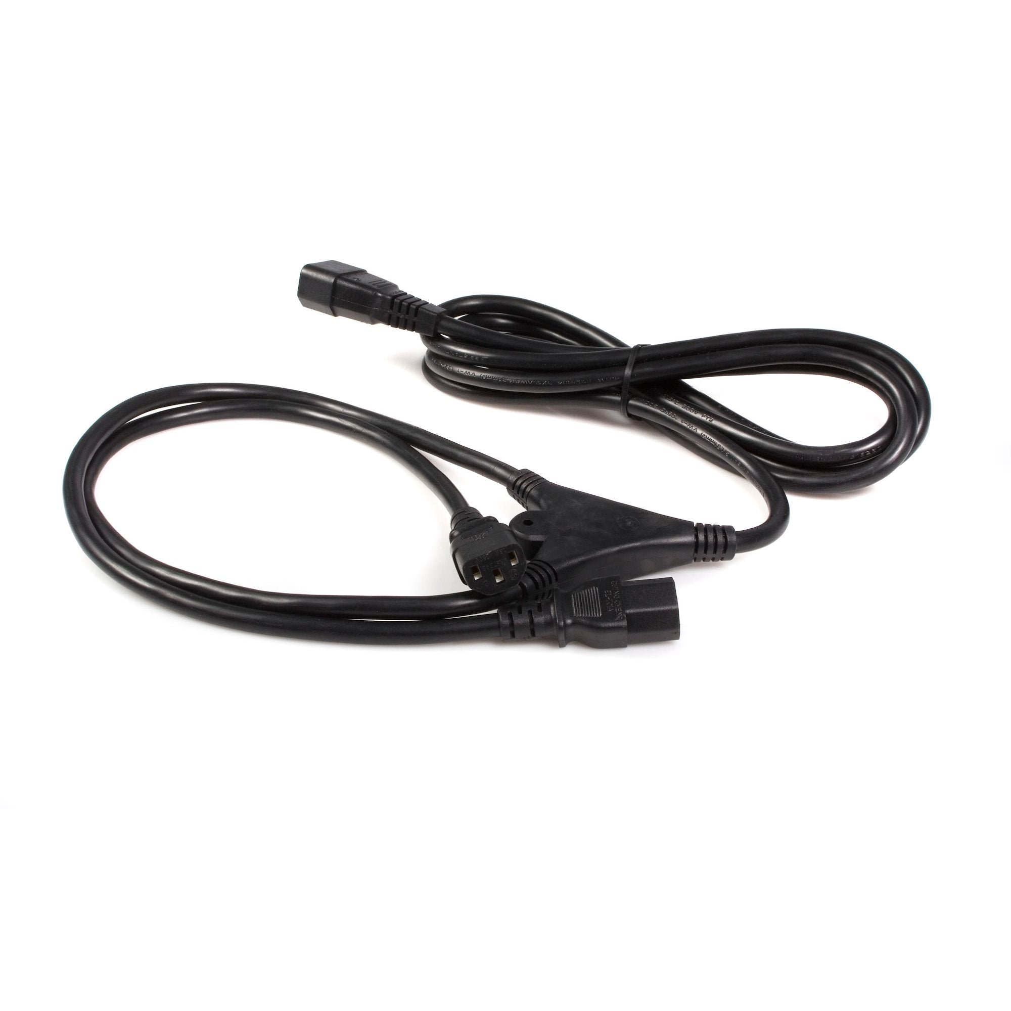 Startech.Com 10Ft (3M) Power Extension Cord Splitter, C14 To 2X C13, 13A 250V, 16Awg, Computer Power Cord Extension, Iec 320 C14 To 2X C13 Ac Power Cable Extension For Power Supply, Ul Listed