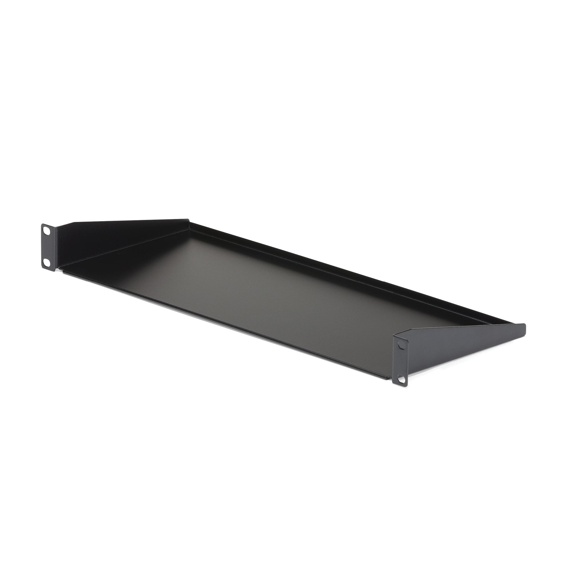 Startech.Com 1U Server Rack Shelf - Universal Rack Mount Cantilever Shelf For 19" Network Equipment Rack & Cabinet - Heavy Duty Steel  Weight Capacity 33Lb/15Kg - 7" Deep Tray, Black