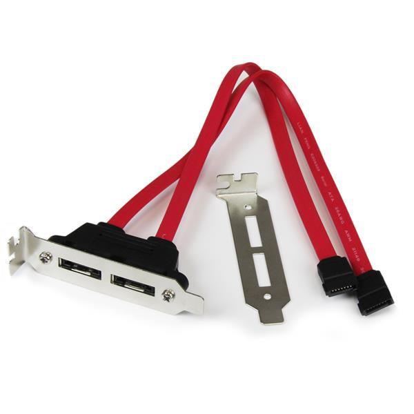 Startech.Com 2 Port Low Profile Sata To Esata Plate Adapter