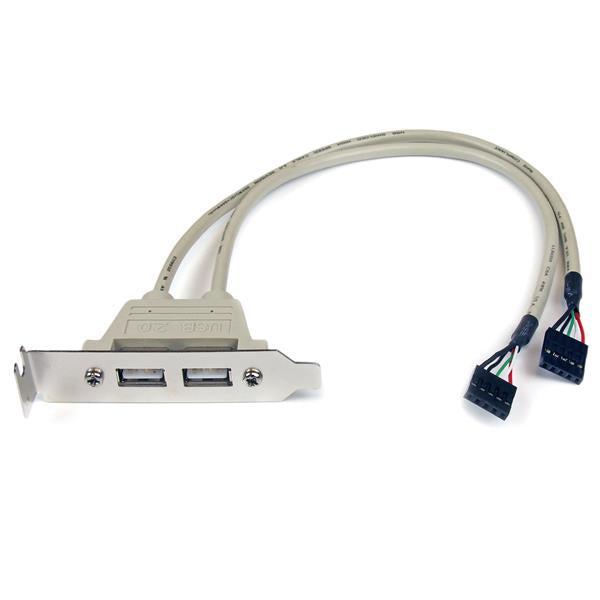 Startech.Com 2 Port Usb A Female Low Profile Slot Plate Adapter