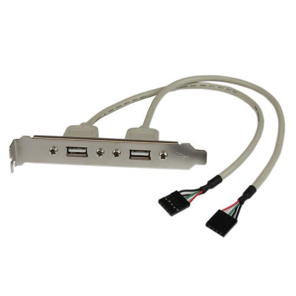 Startech.Com 2 Port Usb A Female Slot Plate Adapter
