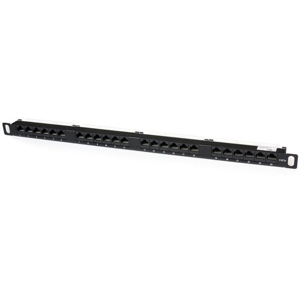 Startech.Com 24 Port 0.5U Cat5E Patch Panel - Rj45 Ethernet Rackmount Cat 5E 110 Patch Panel